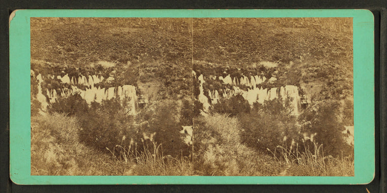 Unknown river emerging from banks of Snake River, Idaho