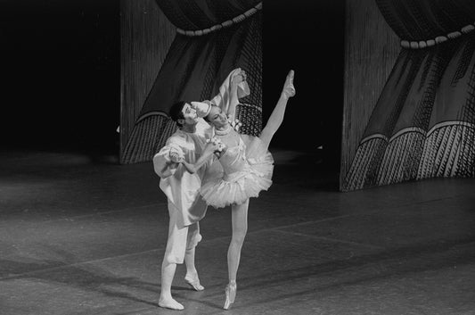 New York City Ballet production of "Harlequinade" with Elyse Borne and Deni Lamont, choreography by George Balanchine (New York)