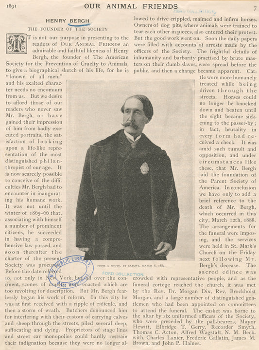 Henry Bergh.