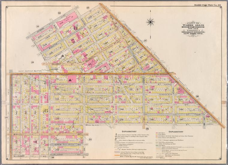 Bounded by Heyward Street, Harrison Avenue, Lynch Street, Broadway, Stockton Street, Marcy Avenue, Willoughby Avenue, Bedford Avenue, Flushing Avenue and Lee Avenue