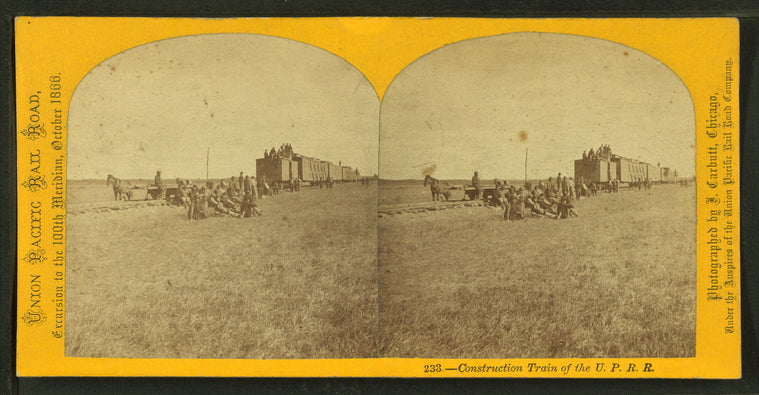 Construction train of the U.P.R.R.