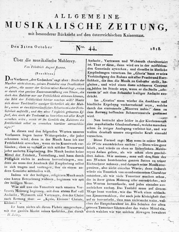 Allgemeine Musikalische Zeitung