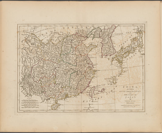 China, divided into its great provinces, and the Isles of Japan