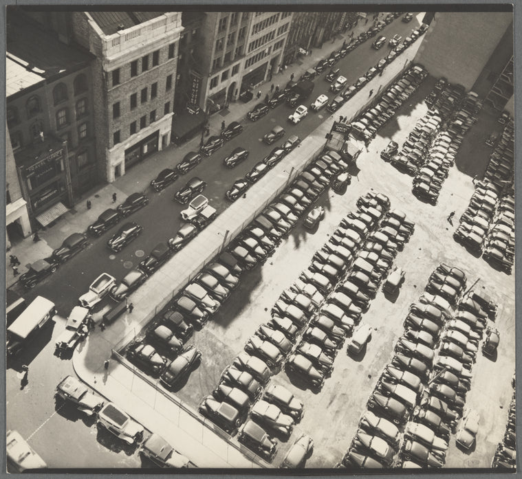 Rockefeller Center Parking Space, 40 West 49th Street, from Museum of Modern Art, 10th floor, 14 West 49th Street (Time and Life Building)