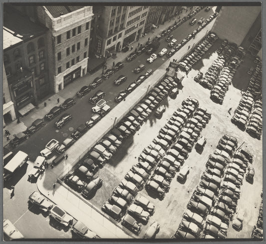 Rockefeller Center Parking Space, 40 West 49th Street, from Museum of Modern Art, 10th floor, 14 West 49th Street (Time and Life Building)