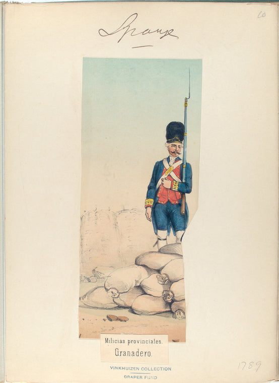 Milicias provinciales. Granadero. (1789)
