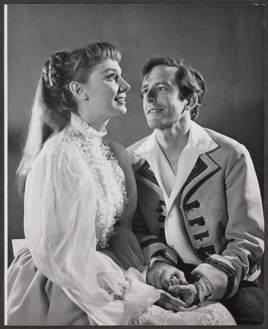 Inga Swenson and Fritz Weaver in the stage production Peer Gynt
