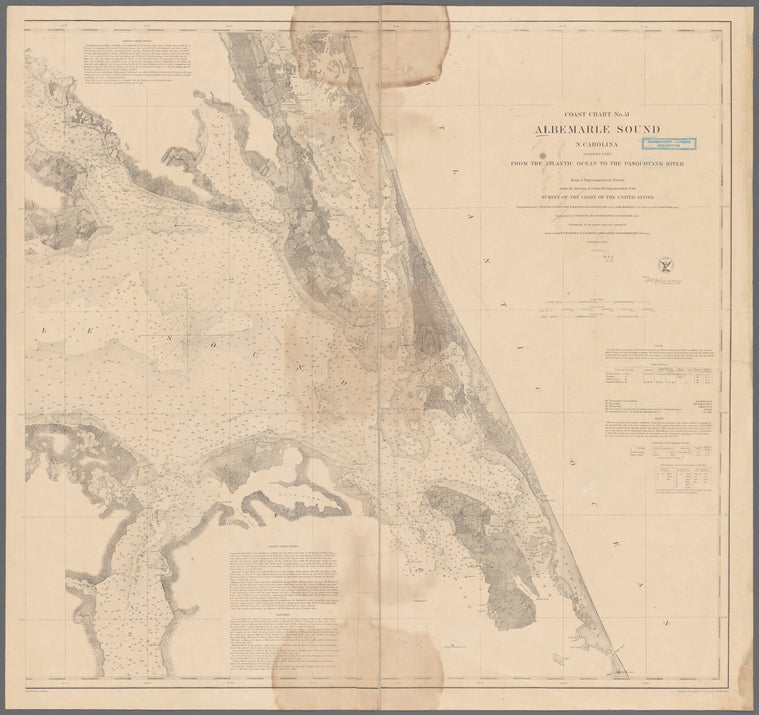 Albemarle Sound, N. Carolina, eastern part : from the Atlantic Ocean to the Pasquotank River
