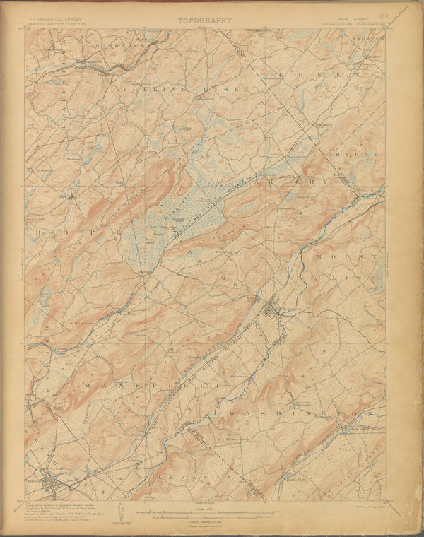 Hackettstown, survey of 1881-83, ed. of 1905.