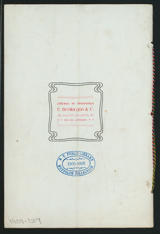 BANQUETE EM HONRA DA ARMADA AMERICANA DO PACIFICO [held by] OFFERCIDO EM NOME DO GOVERNO BRAZILEIRO PELO MINSTRO DE ESTADO DAS RELACOES EXTERIORES [at] "PALACIO MONROE, RIO DE JANEIRO, BRAZIL" (OTHER (PALACE);)