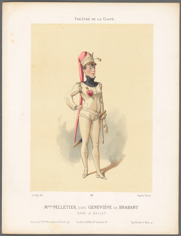 83. Melle. Pelletier dans Geneviève de Brabant dans le ballet, Théâtre de la Gaité