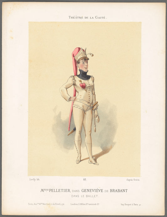 83. Melle. Pelletier dans Geneviève de Brabant dans le ballet, Théâtre de la Gaité