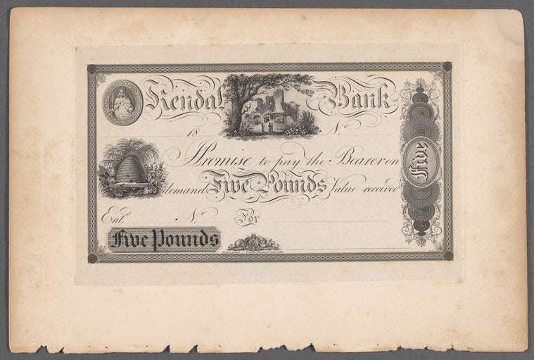 Kendal Bank five pound note