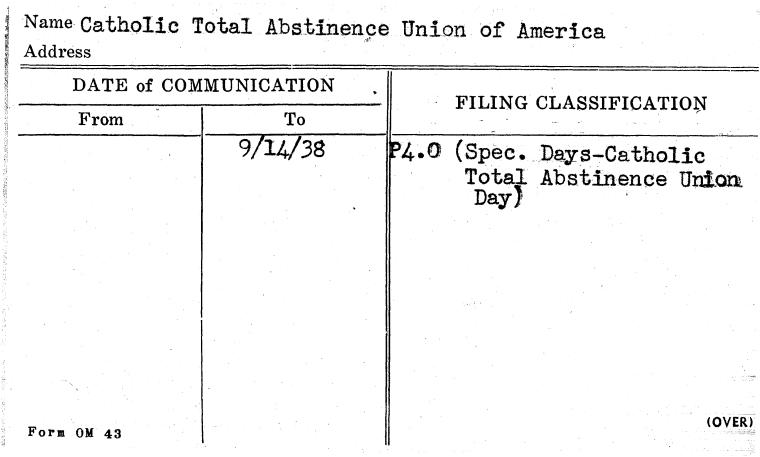 Catholic Total Abstinence Union of America