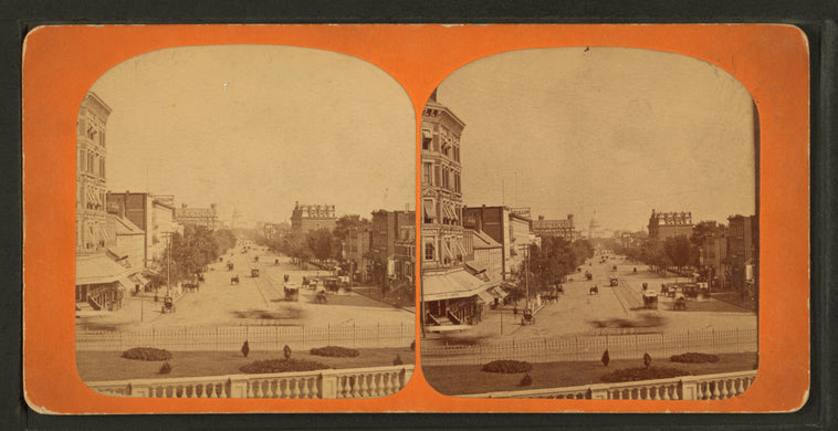 Penn. Ave. from Treasury and Capitol.