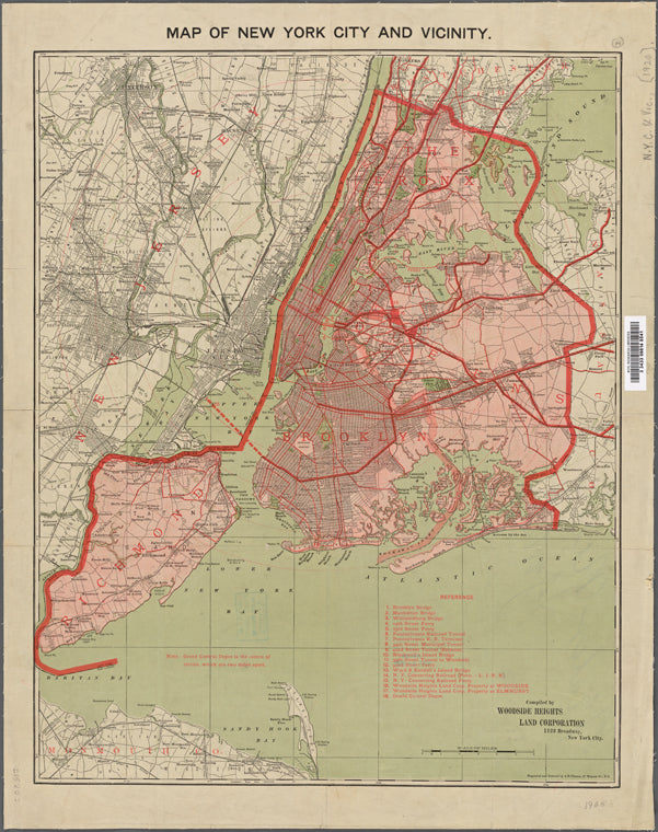 Map of New York City and vicinity