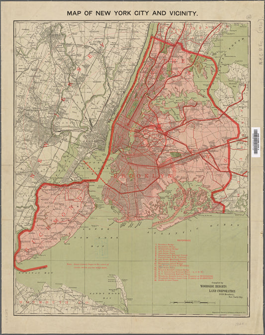 Map of New York City and vicinity