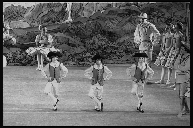 New York City Ballet Production of "The Magic Flute" with boys from the School of American Ballet, choreography by Peter Martins (New York)