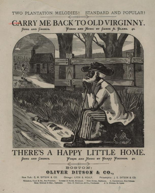 Carry me back to old Virginny : song and chorus