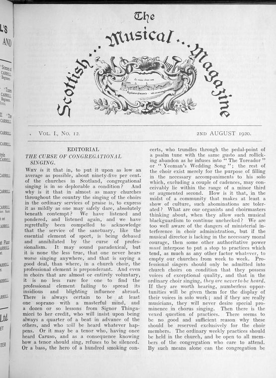 The Scottish musical magazine