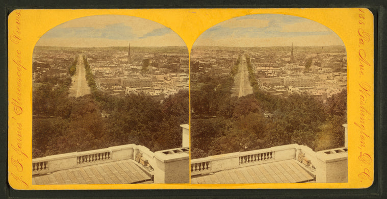 P'a Avenue from the Dome of the Capitol.