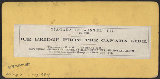 Ice Bridge from Canada side.