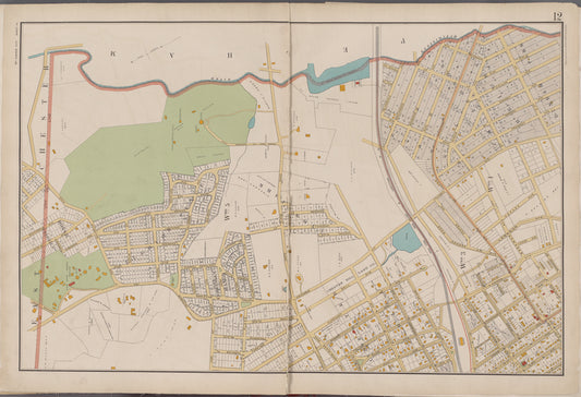 Westchester, Double Page Plate No. 12 [Map bounded by Pelham, E. 5th St., Rich Ave., East Chester]