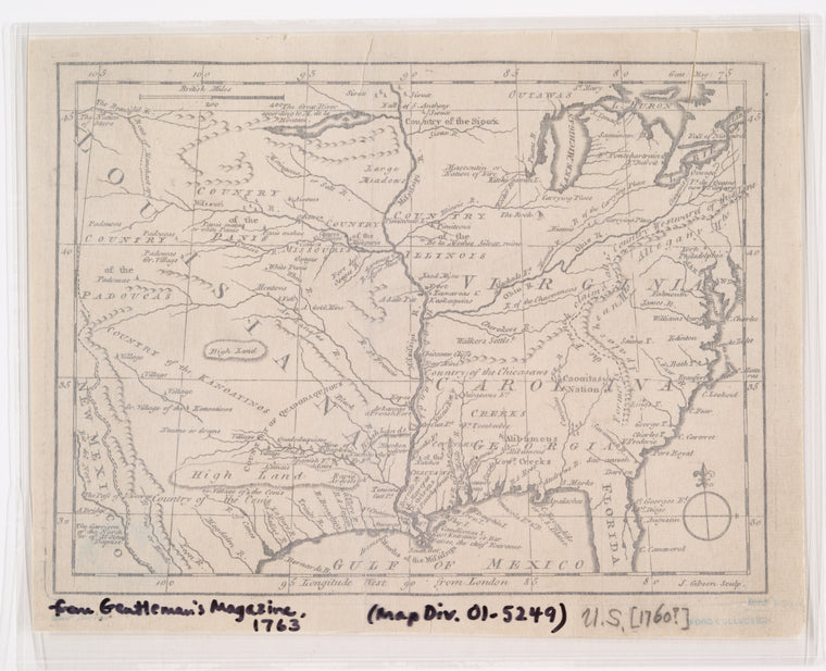 Map of Spanish Louisiana and the American colonies