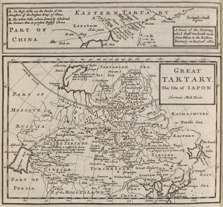 Part of China (a tract of the journey which Father Verbieft made from Pekin to the Eastern Tartary in the year 1682) ; Great Tartary, the Isle of Japon.