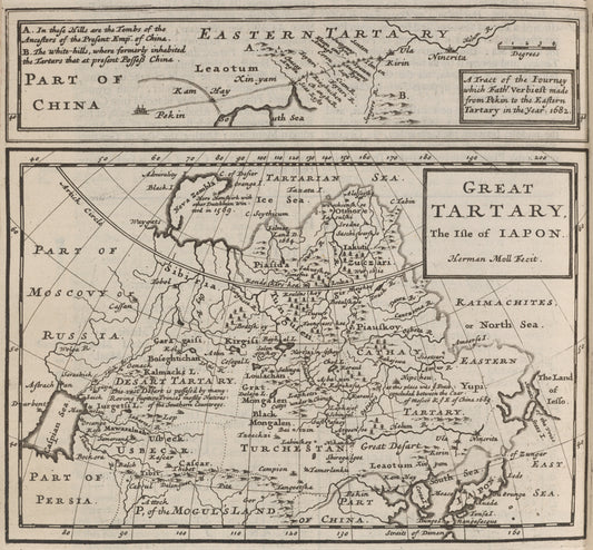 Part of China (a tract of the journey which Father Verbieft made from Pekin to the Eastern Tartary in the year 1682) ; Great Tartary, the Isle of Japon.