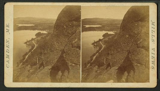 Looking down from Megunticook Mountain on Megunticook Lake.