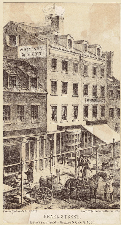 Pearl Street, between Franklin Square & Oak St., 1835