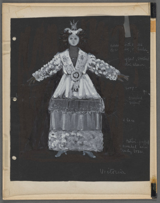 Funnyhouse of a Negro: Costume sketch for Victoria