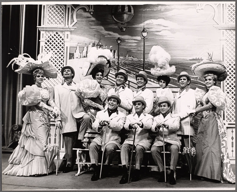 Ensemble in the stage production To Broadway with Love