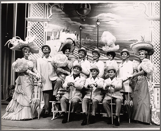 Ensemble in the stage production To Broadway with Love