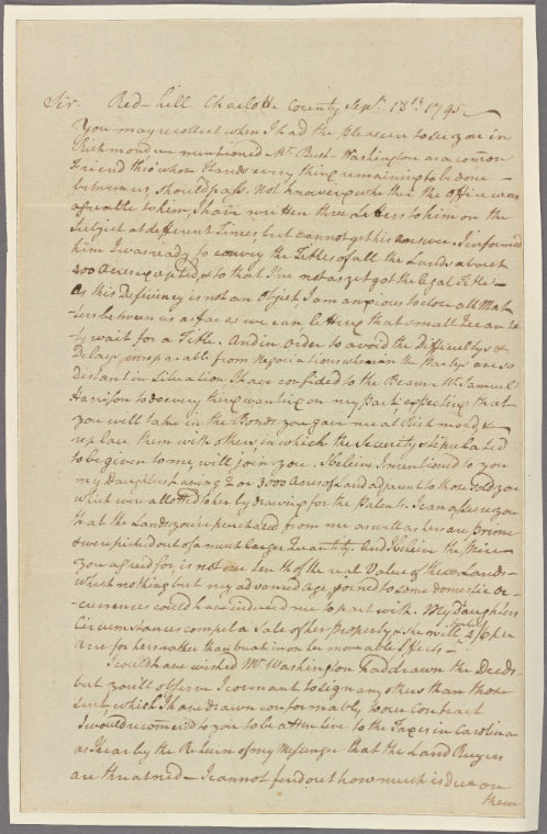 Letter to James Wilson [Philadelphia]