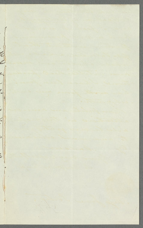 M. Montgomery Sharpe to Jane Porter, autograph letter signed