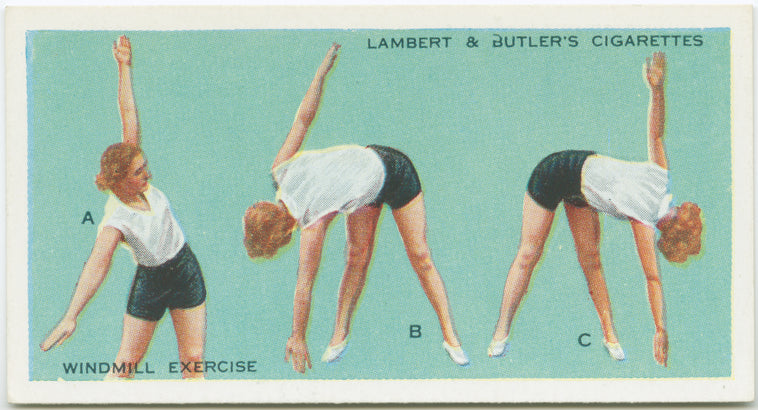 Exercises for women: windmill exercise.