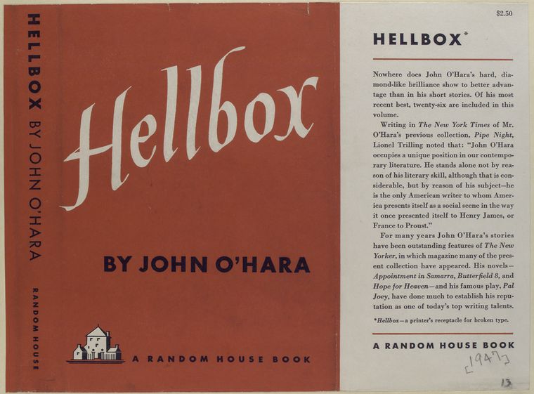 Hellbox, by John O'Hara.