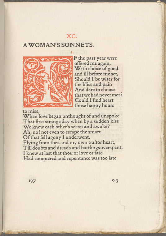A Woman’s Sonnets