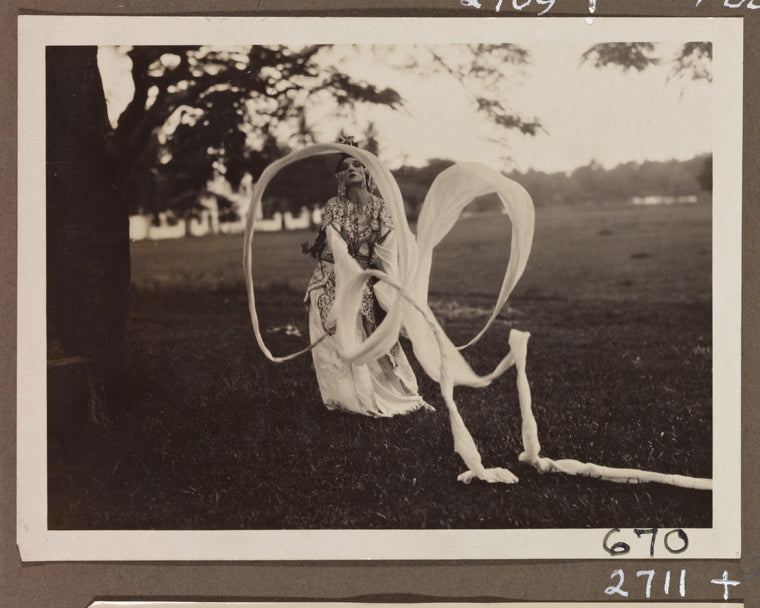 Edith James Long in Chinese dress