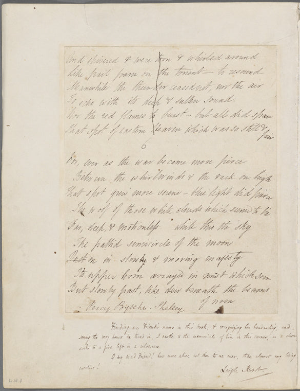 Laon and Cythna, Canto I.iii.7-I.v.9, and a cancelled stanza