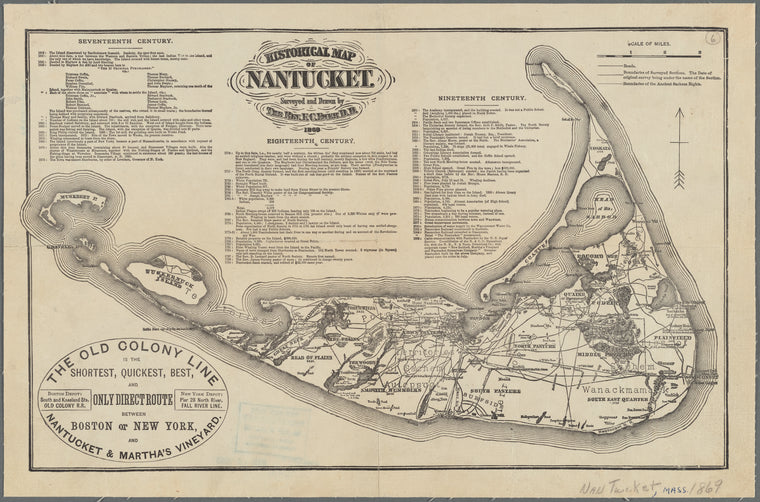 Historical map of Nantucket