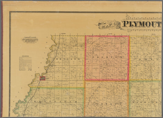Map of Plymouth County, Iowa : drawn from actual surveys and the county records