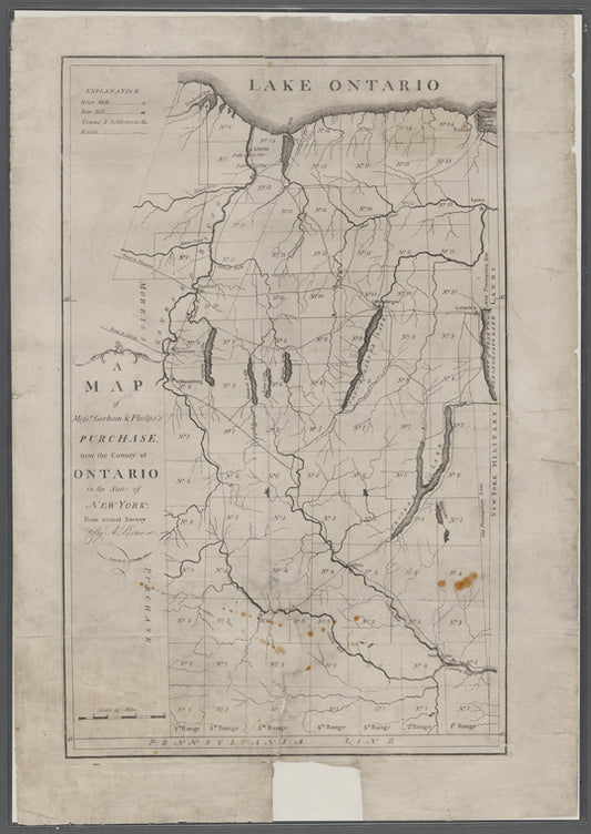 A map of Messrs: Gorham & Phelps's purchase; now the County of Ontario, in the State of New York
