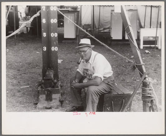 "Test your strength," county fair, central Ohio