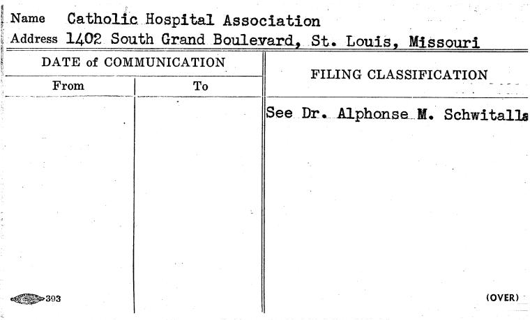 Catholic Hospital Association
