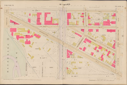 Map bounded by W. 130th St., 10th Ave., 12th Ave.