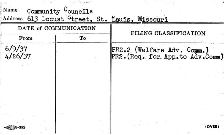 Community Councils