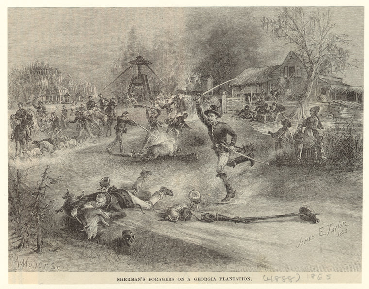 Sherman's foragers on a Georgia plantation